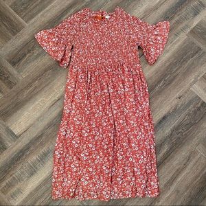 Polagram Floral Midi Dress